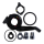 SHIMANO ZUBEHÖR F. SG-C7000 SCHEIBE 7R/7L M. HUTMUTTER I-SMC7000004