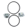 SHIMANO ZUBEHÖR FÜR 1-GANG-NABE  STAUBKAPPE SPRENGRING, O.RITZEL I-SME110N001