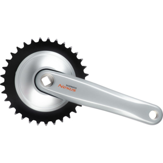 SHIMANO Kurbelgarnitur NEXUS FC-C6000170 mm 33 Z.Silber117,5 mm (Kettenlinie 44 mm)Neinko E-FCC6000C3S