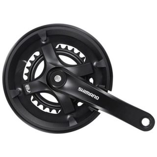 SHIMANO KURBELGARNITUR 46X30-170 HR7/8-FACH MIT KE-SCHU-RING SCHWARZ E-FCTY5012C60CLB