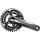 SHIMANO Kurbelgarnitur XTR FC-M9100-2 2x12, 175 mm, 38-28 Z., Schwarz/Anthrazit I-FCM91002EX88