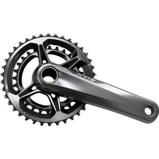 SHIMANO Kurbelgarnitur XTR FC-M9120-B2 2x12, 175 mm, 38-28 Z., Schwarz/Anthrazit I-FCM91202BEX88