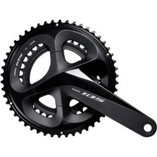 SHIMANO Kurbelgarnitur 105 FC-R7000 2x11170 mm53-39 Z.Schwarznicht enthalten I-FCR7000CX39L