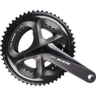SHIMANO Kurbelgarnitur 105 FC-R7000 2x11172,5 mm52-36 Z.Schwarznicht enthalten I-FCR7000DX26L