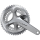 SHIMANO Kurbelgarnitur 105 FC-R7000 2x11172,5 mm53-39 Z.Silbernicht enthalten I-FCR7000DX39S