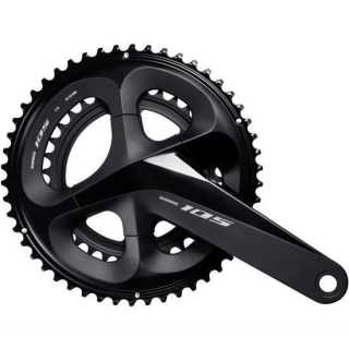 SHIMANO Kurbelgarnitur 105 FC-R7000 2x11175 mm50-34 Z.Schwarznicht enthalten I-FCR7000EX04L