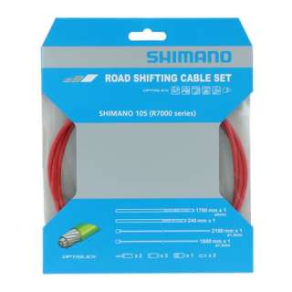 SHIMANO OPTISLICK SCHALTKABEL-SET ROT FÜR R7000 Y-8ZG98110
