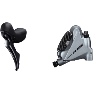 SHIMANO Scheibenbremse 105 R7020/R7070, VR, FM (Flat-Mount), Silber, 2-fach SH000002329