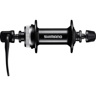 SHIMANO Vorderradnabe HB-MT200, 36 Loch, Schnellspanner 133 mm, 100 mm, Schwarz E-HBMT200A