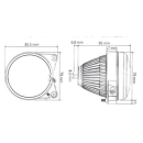KOSO Hawkeye LED Hauptscheinwerfer Abblendlicht Scheinwerfer GA004000