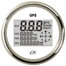 GPS Tacho digital + Kompass schwwarz/chrom, CN0885SC