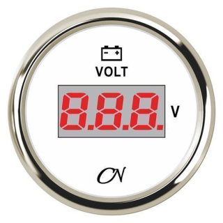 CN-Instrument Voltmeter DIGITAL schwarz/chrom, CN10SC