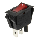 Wippschalter beleuchtet rot 15A 12V, EK10017