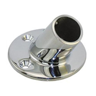 Edelstahl-Relingsbeschlag Endstück 60°rund 22mm, EK97032