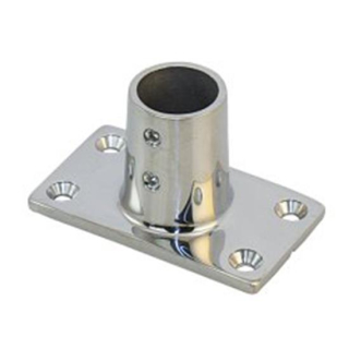 Edelstahl-Relingsbeschlag Endstück 90°eckig 25mm, EK97041