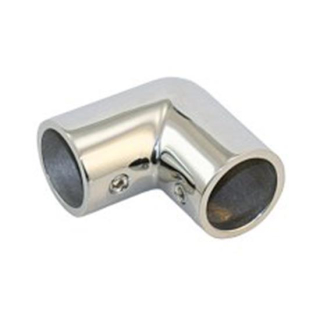 Edelstahl-Relingsbeschlag 90° Winkelstück 22mm, EK97075