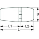 Scharnier AISI316 Feinguss 83x65mm, EX1411