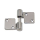Scharnier AISI316 Feinguss 92x36mm rechts, EX1414