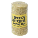0,16 €/m Orig.PES Garn weiß grob gewachst (160m Spule), GA21