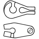 Nylon-Stagreiter für max. 4mm Stag (100er-Packung),...