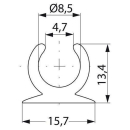 Verbinder lang weiß mit Einfädler für...