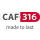 CAF-316 Zapfen/stud 16mm Bohr-Schraube, HQ230416-100