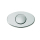 Druckknopfriegel mit Rosette eckig matt vernickelt, LADPLSQSN