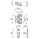 Rollenschnäpper RC6900 weiß PE/POM, LARC6900