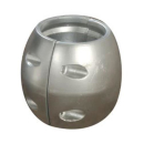 Alu-Wellenanode "Kugel" für Ø45mm...