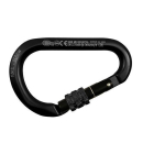 Alu-Karabiner HMS CLASSIC SCREW SLEEVE grau/cyan,...