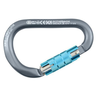 Alu-Karabiner HMS TWIST LOCK schwarz, NB786NNN6PN