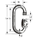 KONG Schraubglied 12mm Edelstahl, NBN120