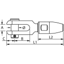 Schraubterminal mit Gabel "Konus" für 4mm,...