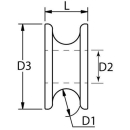 Rundkausche AISI316 für 3mm Seil, PHRP1105