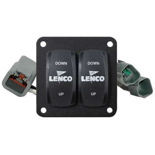 LENCO Doppel-Kippschalter Set mit Anschlusskabel, UL10222