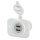 Marinco USB-Doppel-Einbau-Steckdose schwarz, UM12VDUSB-B