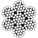 Edelstahldrahtseil Wst. 1.4401 7x19 2.0mm, WR79020-500