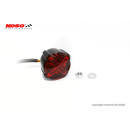 KOSO LED Rücklicht mit Bremslichtfunktion, GT-02 Rotes Glas E-geprüft , HB036001