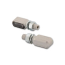 HIGHSIDER CNC LED Blinker/Positionslicht LITTLE BRONX, silber, getönt, E-geprüft, Paar, 204-2871