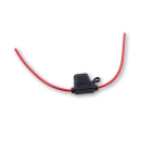 Halter für Stecksicherungen 5-30 Ampere, Spritzwasser geschütztes Gummigehäuse., 208-039
