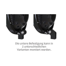 HIGHSIDER 7 Zoll LED-Hauptscheinwerfer FRAME-R1 Typ 8, schwarz, untere Befestigung, 223-257