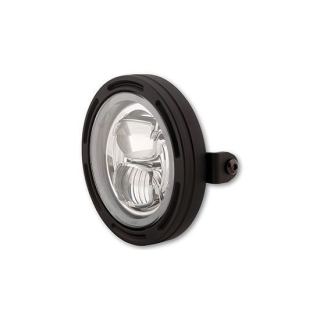 HIGHSIDER 5 3/4 Zoll LED-Scheinwerfer FRAME-R2 Typ 7, schwarz, seitliche Befestigung, 223-274