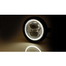 HIGHSIDER 5 3/4 Zoll LED-Scheinwerfer FRAME-R2 Typ 7, schwarz, seitliche Befestigung, 223-274