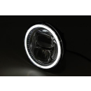 HIGHSIDER 5 3/4 Zoll LED-Scheinwerfer FRAME-R2 Typ 7, schwarz, untere Befestigung, 223-275