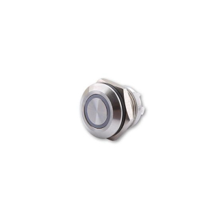 HIGHSIDER Taster Edelstahl mit LED Leuchtring in verschiedenen Farben (M12), Stück, 240-083