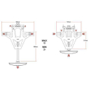 HIGHSIDER AKRON-RS PRO für Kawasaki ZX-6R 03-04 / Z 750 04-06 / Z 1000 03-06, inkl. Kennzeichenbeleuchtung, 280-707HP