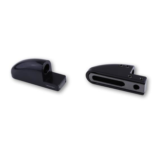 HIGHSIDER CNC Verkleidungsspiegel Adapter FB-1 kurz, schwarz, Set, 304-029