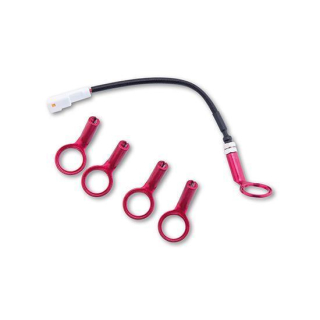 KOSO Temperaturfühler für 14mm Zündkerze, 250 Grad, weisser Stecker, 360-054