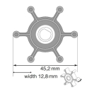 Johnson Impeller für TA3P Pumpe, Nitril 09-1052S-9