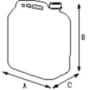 PLASTIMO Benzinkanister 20 Ltr 62016